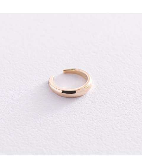 Earring - cuff in yellow gold s07475 Onyx
