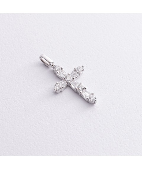 Cross with diamonds (white gold) pb0333cha Onyx