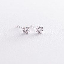 Gold earrings - studs (diamonds) sb0082ca Onyx