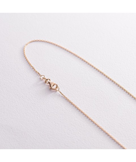 Gold necklace "Kimberly" with diamond flask0074z Onix 42