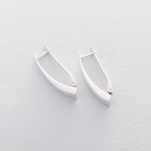 Silver earrings 121788 Onyx