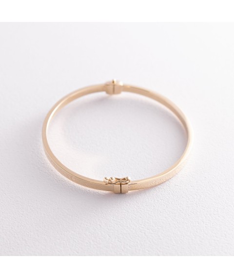 Hard bracelet Love in yellow gold b03717 Onyx