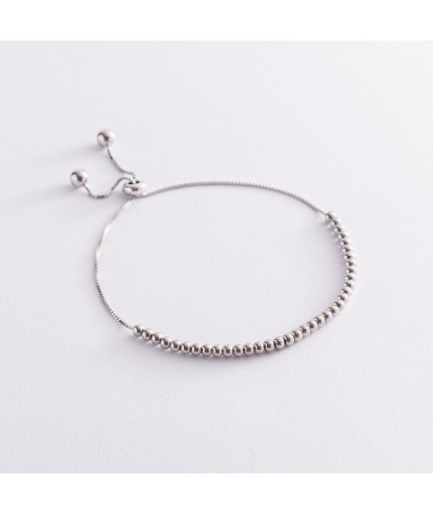 Silver bracelet "Balls" 141555 Onyx