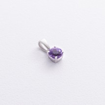 Серебряный кулон с аметистом 3990р-AMET Онікс