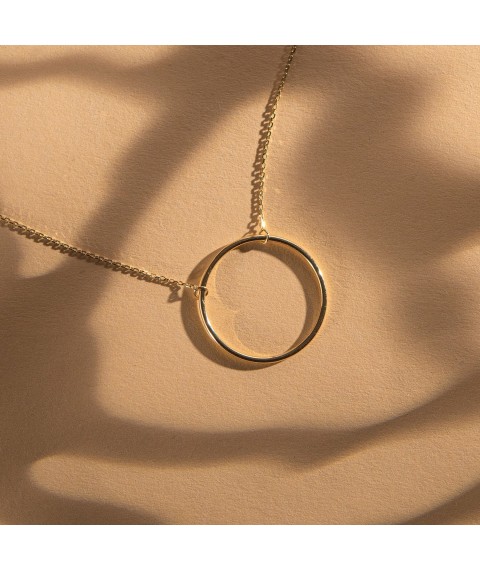 Necklace "Great Cycle" in yellow gold count01852 Onix 40