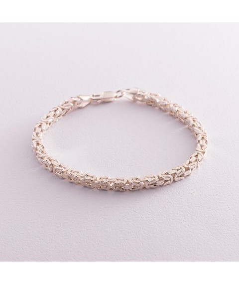 Silver bracelet weaving Byzantium 14385 Onyx 21