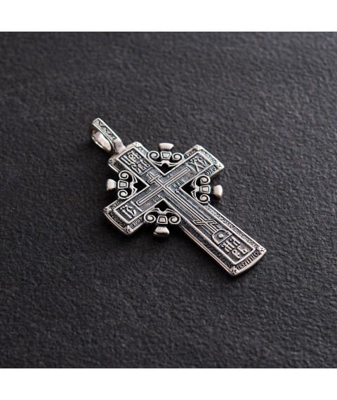 Православний хрест "Голгофський хрест" (чорніння) 13501 Онікс