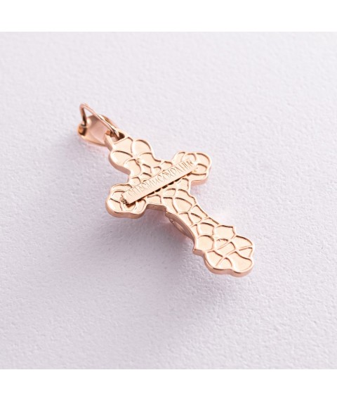 Orthodox gold cross (enamel) 250048E Onyx