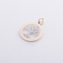Gold pendant "Tree of Life" p03401 Onyx