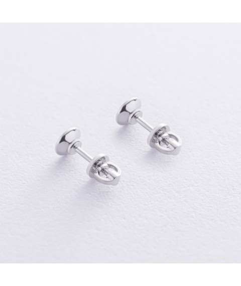 Сережки - пусети з діамантами (біле золото) 330911121 Онікс
