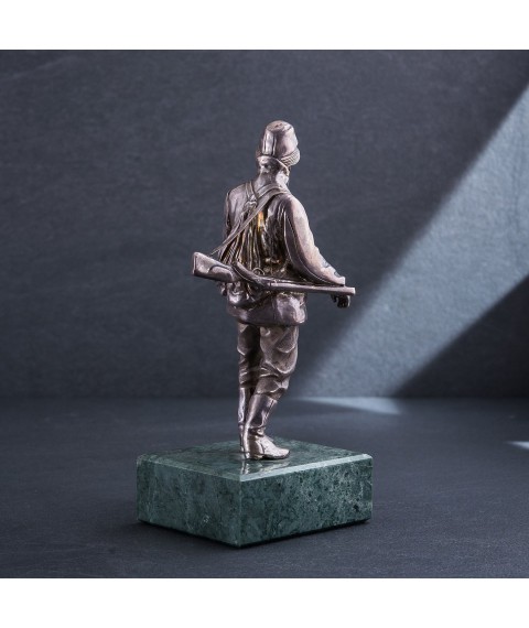 Handmade bronze figure "Hunter" ser00053o Onix