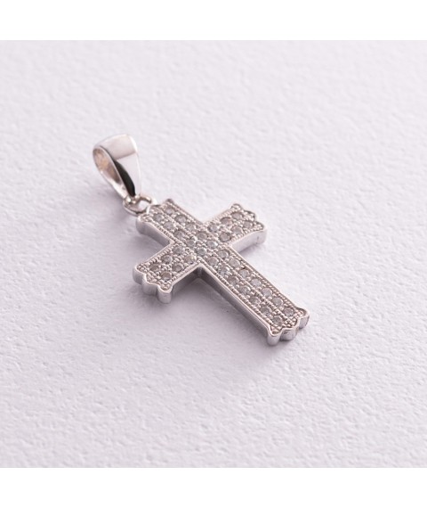 Silberkreuz mit Zirkonia 132100 Onyx