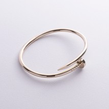 Bracelet "Nail" in yellow gold b04678 Onyx