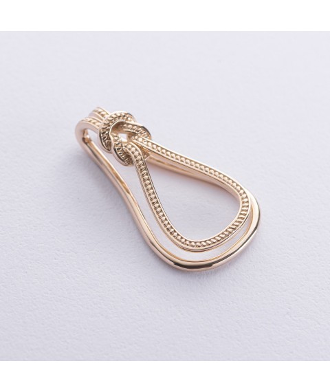 Money clip in yellow gold clamp00128 Onyx