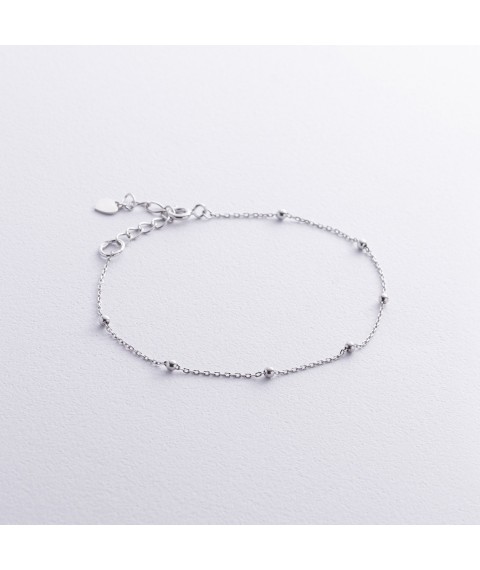 Silver bracelet "Balls" 905-01224 Onix 19