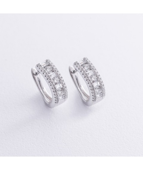 Gold earrings with diamonds sb0500nl Onyx