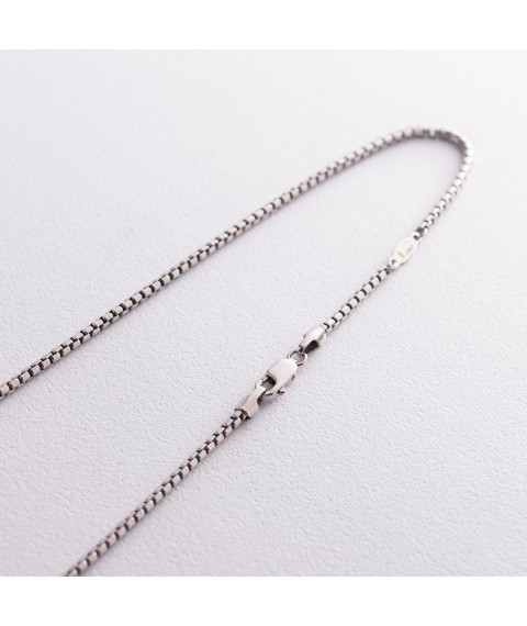 Men's silver necklace "Cross" ZANCAN EXC480-N Onix 50