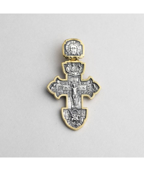Silver cross (blackening, gilding) 132729 Onyx