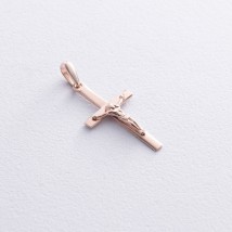 Золотой крестик с распятием п01834 Онікс