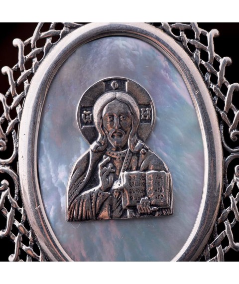Икона "Иисус" с перламутром 23464и Онікс