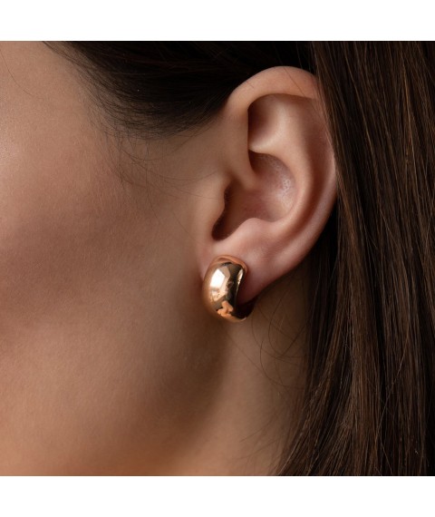 Ohrringe - Ringe aus Rotgold С07060 Onyx