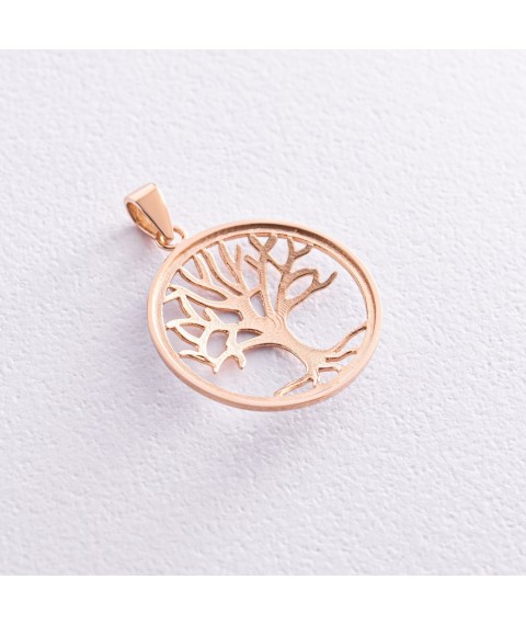 Gold pendant "Tree of Life" p03690 Onyx
