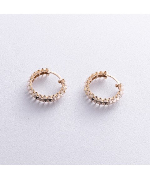 Earrings - rings in yellow gold s08623 Onyx