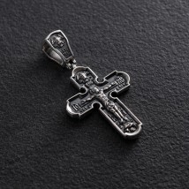 Silver cross with crucifix (blackening) 132565 Onyx