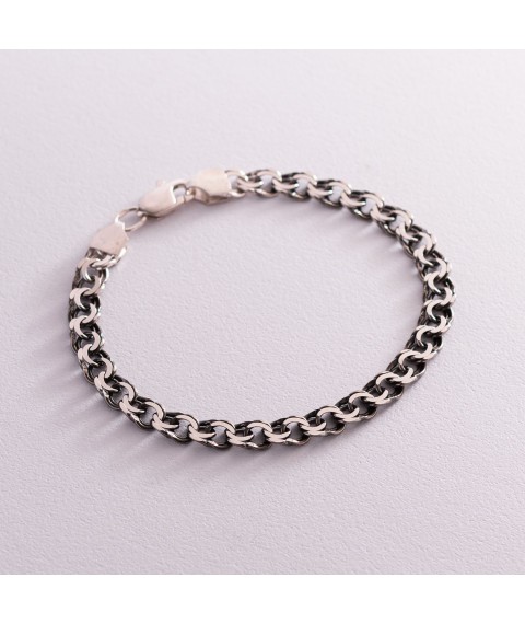 Men's silver bracelet (garibaldi) ch021751 Onix 20