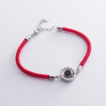 Серебряный браслет "Знаки Зодиака" 141432 Онікс 20