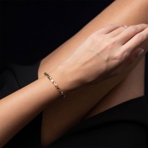 Bracelet in red, yellow and white gold b04538 Onix 18