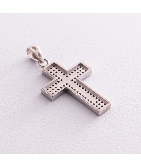 Silver cross with cubic zirconia 131598 Onyx