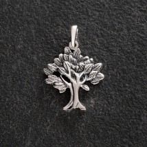 Срібна підвіска "Дерево" 131788 Онікс