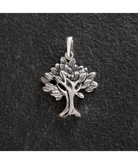 Срібна підвіска "Дерево" 131788 Онікс