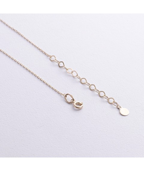 Gold necklace "Coins" (engraving possible) count02499 Onix 45
