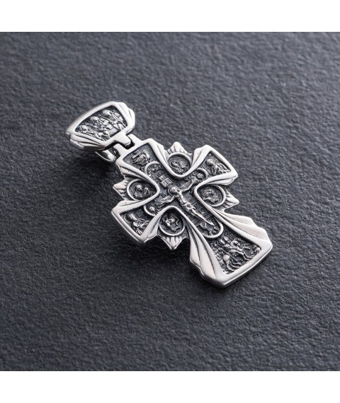 Православный крест "Распятие. Икона Божией Матери "Державная" 131561 Онікс