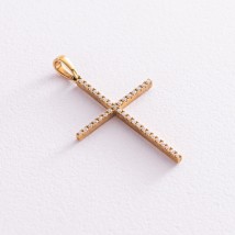 Золотой крестик с бриллиантами п187 Онікс