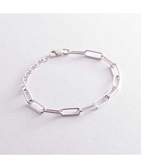 Silver bracelet "Chain" 141604 Onix 19