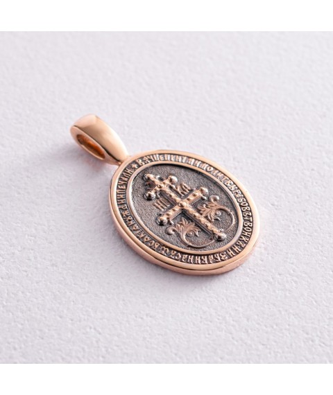 Orthodox golden amulet p02430 Onyx
