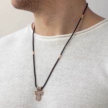 Ювелірний шнурок із золотою застібкою 7608000 Онікс  65