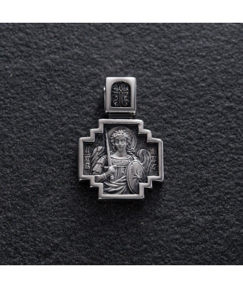 Silver amulet "Archangel Michael. Prayer" 131487 Onyx