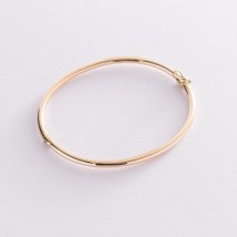 Hard bracelet in yellow gold b04751 Onyx