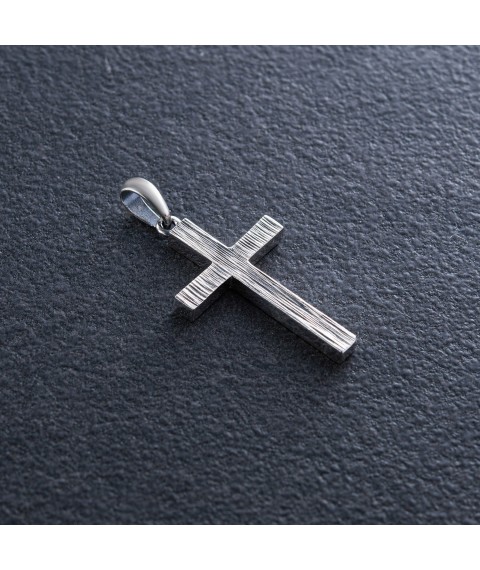 Срібний хрестик з чорнінням 132700ч Онікс