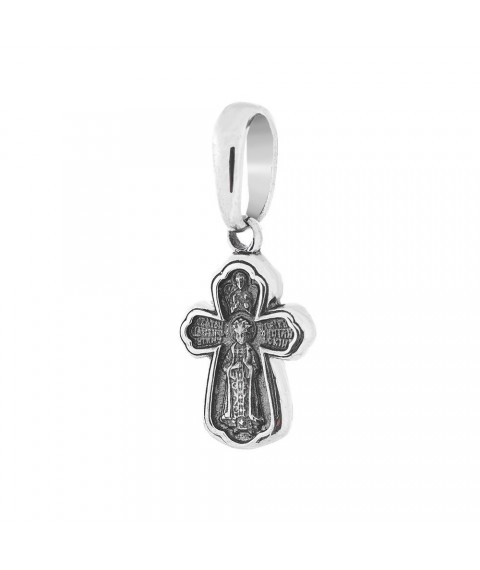 Silver cross with crucifix (blackening) 13661 Onyx