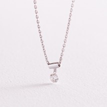 Gold necklace "Kimberly" with diamond flask0076z Onix 36