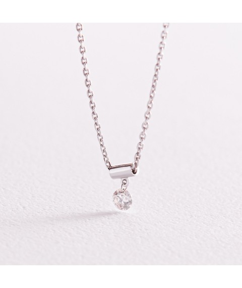 Gold necklace "Kimberly" with diamond flask0076z Onix 36