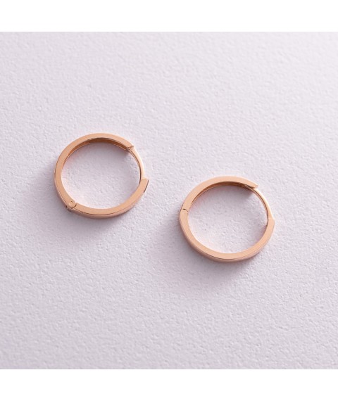 Gold earrings - rings s07727 Onyx