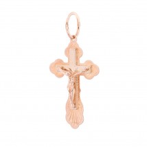 Gold cross with crucifix p02397 Onyx