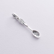 Silver pendant "Spoon - rake" 23475 Onyx