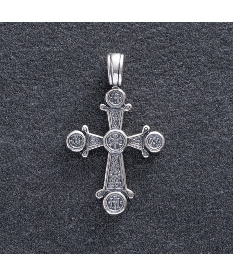 Православний хрест "Хризма" (чорніння) 13536 Онікс